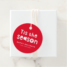 シーズンクリスマスプレゼントはっきりしたフェスティバル赤 フェイバータグ