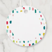 シーズンクリスマスプレゼントはっきりしたフェスティバル赤 フェイバータグ (裏面)