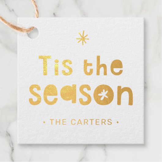 シーズンクリスマスプレゼントはっきりしたフェスティバル フェイバータグ (正面)