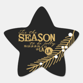 シーズンクリスマスホリデーステッカー 星シール