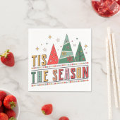 シーズンクリスマスモダンタイポグラフィ スタンダードカクテルナプキン (インサイチュ)