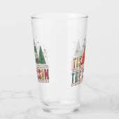 シーズンクリスマスモダンタイポグラフィ タンブラーグラス (左)