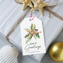 シーズングリーツクリスマスビーチヒトデ ギフトタグ