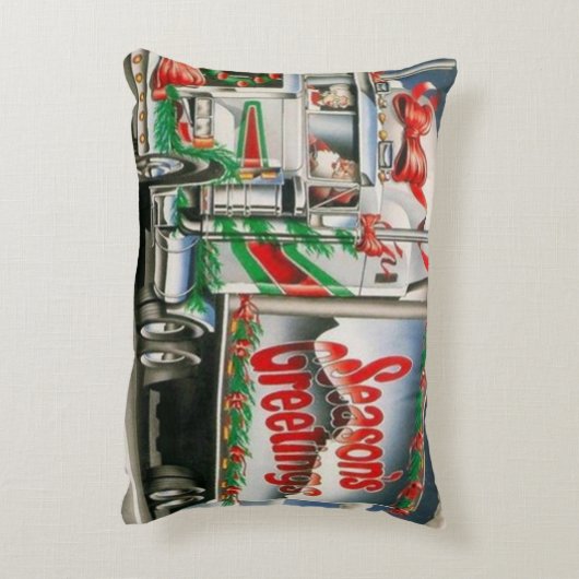 シーズングリーツトラッキングサンタ アクセントクッション (裏面(縦))
