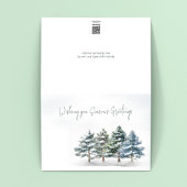 シーズングリーティングウォーターカラー冬 カード