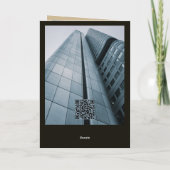 シーズングリーティングエレガント金ゴールドスクリプトビジネス シーズンカード (裏面)