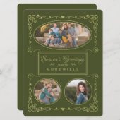シーズングリーティングカスタムの写真と名刺 シーズンカード (正面/裏面)