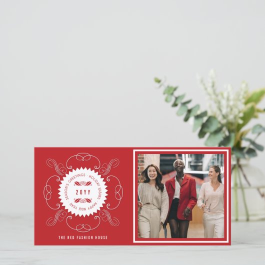 シーズングリーティングクラシックシール写真事業 シーズンカード (スタンド正面)