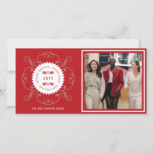 シーズングリーティングクラシックシール写真事業 シーズンカード (正面)