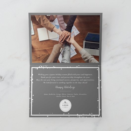 シーズングリーティングクラシックシール写真事業 シーズンカード (内部)