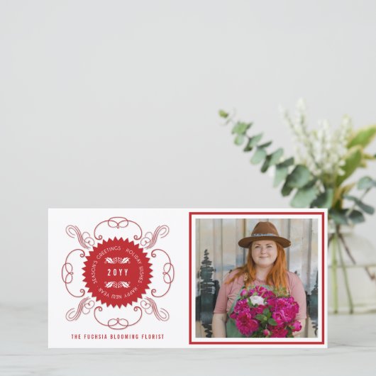 シーズングリーティングクラシックシール写真事業 シーズンカード (スタンド正面)