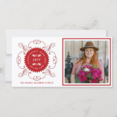 シーズングリーティングクラシックシール写真事業 シーズンカード (正面)