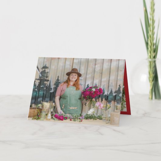 シーズングリーティングクラシックシール写真事業 シーズンカード (裏面)