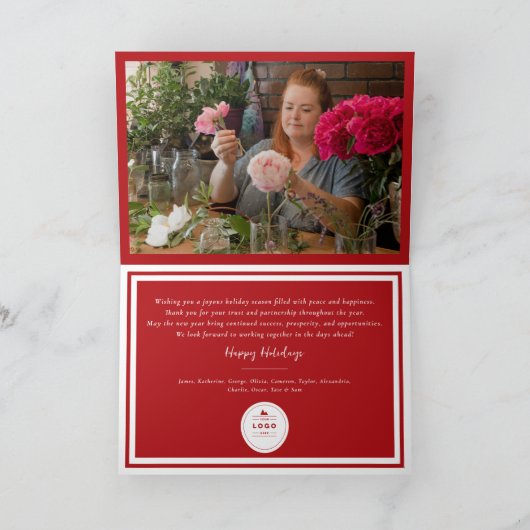 シーズングリーティングクラシックシール写真事業 シーズンカード (内部)