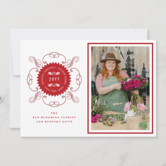 シーズングリーティングクラシックシール写真事業 シーズンカード (正面)