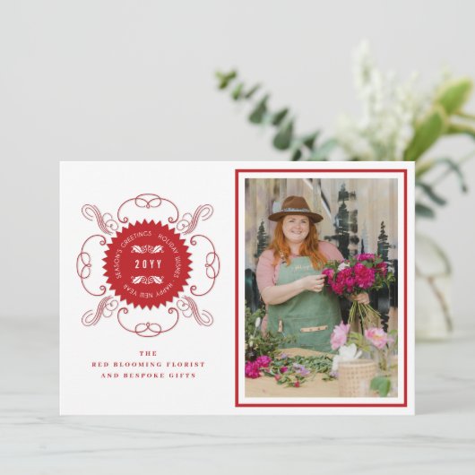 シーズングリーティングクラシックシール写真事業 シーズンカード (スタンド正面)