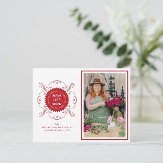 シーズングリーティングクラシックシール写真事業 シーズンポストカード (スタンド正面)