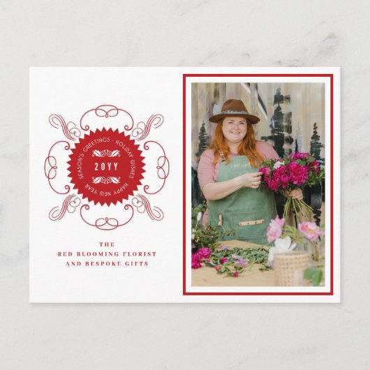 シーズングリーティングクラシックシール写真事業 シーズンポストカード (正面)