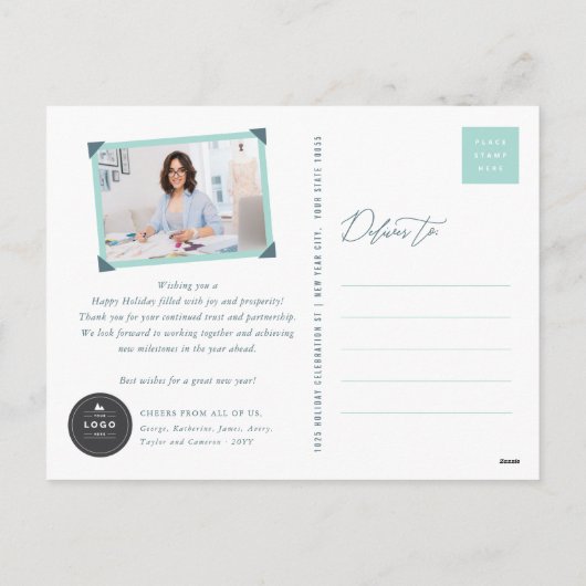 シーズングリーティングクラシックシール写真事業 シーズンポストカード (裏面)