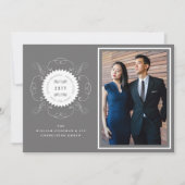 シーズングリーティングクラシックシール写真事業 招待状 (正面)