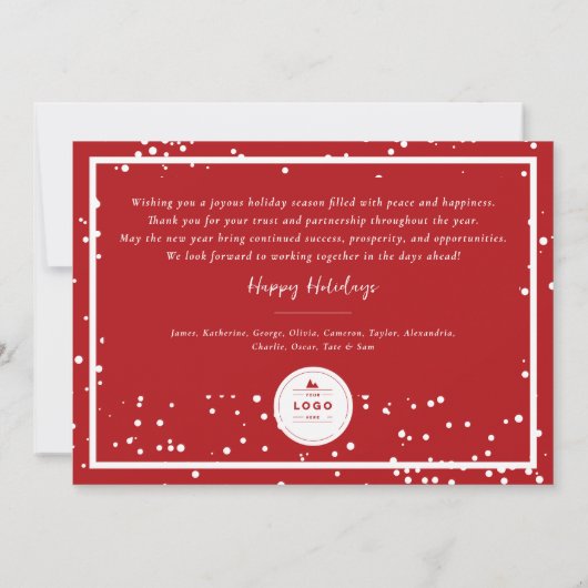 シーズングリーティングクラシックシール写真事業 招待状 (裏面)