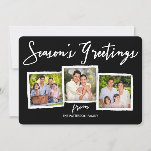 シーズングリーティングクラシックフォトコラージュカード シーズンカード (正面)