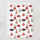 シーズングリーティングクリスマスカップルの写真レッド シーズンカード (裏面)