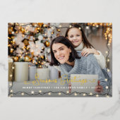 シーズングリーティングクリスマスライト 箔シーズンカード (正面)