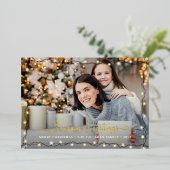 シーズングリーティングクリスマスライト 箔シーズンカード (立ち正面)