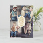 シーズングリーティングコラージュ |ホリデーフォトカード シーズンカード (スタンド正面)