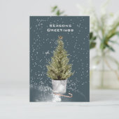 シーズングリーティングシンプルクリスマスツリー (スタンド正面)