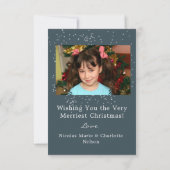 シーズングリーティングシンプルクリスマスツリー (裏面)