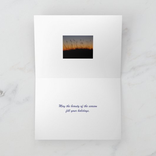 シーズングリーティングシーオーツと夕日の丘 シーズンカード (内部)