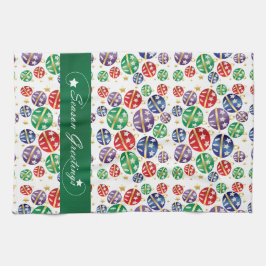 シーズングリーティングジンルベル キッチンタオル