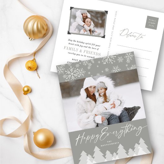 シーズングリーティングススノーフレーク冬ワンダーランド シーズンポストカード