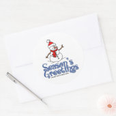 シーズングリーティングステッカー ラウンドシール (封筒)