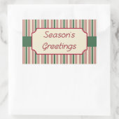 シーズングリーティングステッカー 長方形シール (バッグ)