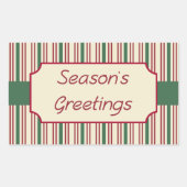 シーズングリーティングステッカー 長方形シール (正面)
