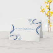 シーズングリーティングスノーフレーク カード (黄色い花)