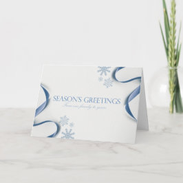 シーズングリーティングスノーフレーク カード