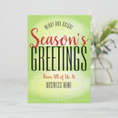 シーズングリーティングタイポグラフィ企業の事業 シーズンカード (スタンド正面)