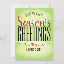 シーズングリーティングタイポグラフィ企業の事業 シーズンカード
