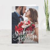 シーズングリーティングチョークレタリング写真 シーズンカード (正面)