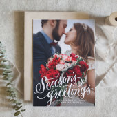 シーズングリーティングチョークレタリング写真 シーズンカード