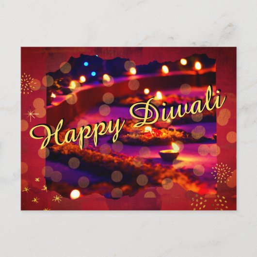 シーズングリーティングディワリ シーズンポストカード (正面)