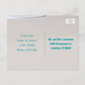 シーズングリーティングビーチクリスマスポストカード シーズンポストカード (裏面)