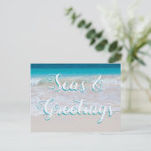 シーズングリーティングビーチクリスマスポストカード シーズンポストカード (スタンド正面)