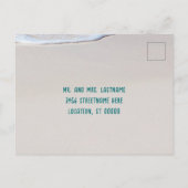 シーズングリーティングビーチクリスマスポストカード ポストカード (裏面)