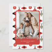 シーズングリーティングファミリーフォトクリスマス シーズンカード (正面)