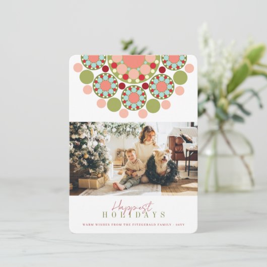 シーズングリーティングフェスティバル花モダン写真 シーズンカード (スタンド正面)